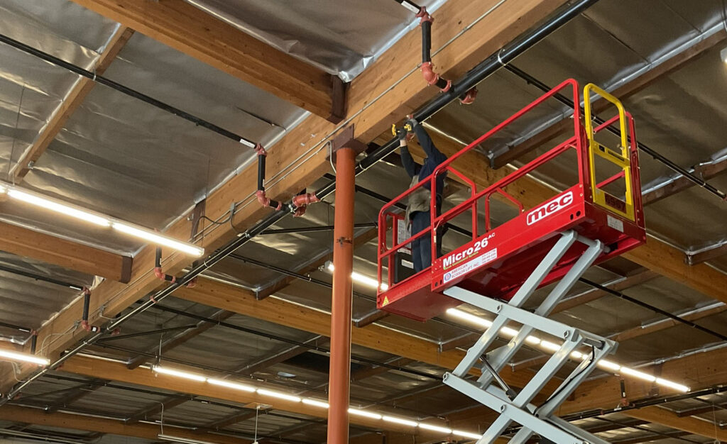 commercial fire sprinkler installation